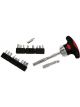 Sidchrome T Handle Ratcheting Screwdriver Set 21 Piece