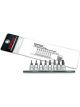 Toptul 8 Piece 1 4 Inches Dr Pentacle Bit Socket Rail Set