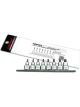 Toptul 8 Piece 1/2 Inches Dr Pentacle Bit Socket Rail Set