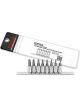 Toptul 8 Piece 1 4In Dr Star Torx Tamperproof Bit Socket Rail Set