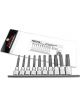 Toptul 9 Piece 1/2In Dr Long Hex Bit Socket Rail Set