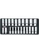 Toptul 22 Piece 1/2 Inches Dr Deep Flank Socket Set Metric