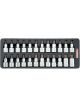 Toptul 24 Piece 1/2 Inches Dr Bit Socket Plastic Tray Set Gaat2402