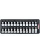 Toptul 24 Piece 1/2 Inches Dr Bit Socket Plastic Tray Set Gaat2403