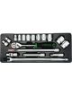 Toptul 18 Piece 1/2 Inches 12 Point Socket Set