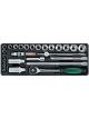 Toptul 26 Piece 3/8 Inches Dr 12 Point Socket Set