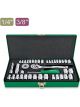 Toptul 40 Piece 1/4 Inches 3/8 Inches Dr 6 Point Socket Set