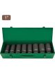 Toptul 8 Piece 1In Dr 6Pt Deep Flank Impact Socket Set Metric