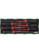 Toptul 6pc VDE Slotted Phillips Screwdriver Set Modular Insert Tray