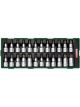Toptul 24pcs 1/2In Dr Bit Socket Set Modular Insert Tray System