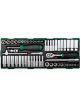 Toptul 54 Piece 1/4In Dr Socket Set Modular Insert Tray System
