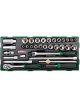 Toptul 33 Piece 3/8In Dr Socket Set Modular Insert Tray System