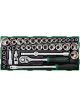 Toptul 38 Piece 1/2In Dr Socket Set Modular Insert Tray System