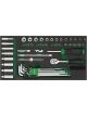 Toptul 50 Piece 1/2In Dr 6Pt Socket Set Modular Insert Tray System