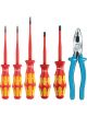 Wera VDE Slim Screwdriver Set w/ Channellock 3248 Pliers 5 Piece 