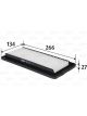 Valeo Air Filter Height 27mm, Width 134mm, Length 266mm