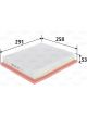 Valeo Air Filter Height 53mm, Width 258mm, Length 291mm