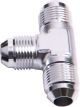 Aeroflow Flare AN Tee -4AN Silver