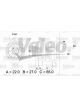 Valeo Alternator 14V 58mm Belt Pulley 6 Ribs with Regulator