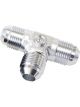 Aeroflow Flare AN Tee -6AN With 2 X 1/8