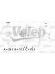 Valeo Alternator 14V 78mm Belt Pulley 3 Ribs w/o Regulator