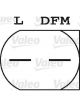 Valeo Alternator 14V w/ Belt Pulley 48mm 5 Ribs w/ Regulator Left 25