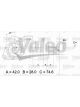 Valeo Alternator 14V w/ Belt Pulley 50mm 6 Ribs w/ Regulator Left 30