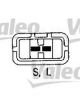 Valeo Alternator 14V w/ Belt Pulley 50mm 6 Ribs w/ Regulator Left 45