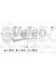 Valeo Alternator 14V w/ Belt Pulley 50mm 6 Ribs w/ Regulator Right 90