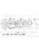 Valeo Alternator 14V w/ Belt Pulley 50mm 6 Ribs w/ Regulator Right 90