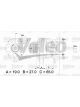 Valeo Alternator 14V w/ Belt Pulley 55mm 6 Ribs w/ Regulator Right 60