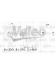 Valeo Alternator 14V w/ Belt Pulley 56mm 4 Ribs w/ Regulator Right 20