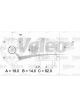 Valeo Alternator 14V w/ Belt Pulley 56mm 6 Ribs w/ Regulator Right 60