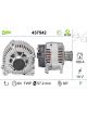 Valeo Alternator 14V w/ Belt Pulley 57.2mm 6 Ribs w/ Regulator Right 90