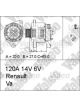 Valeo Alternator 14V w/ Belt Pulley 58mm 6 Ribs w/ Regulator Right 35