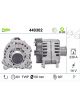 Valeo Alternator 14V w/ Belt Pulley 58mm 6 Ribs w/ Regulator Right 90