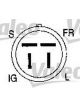Valeo Alternator 14V w/ Belt Pulley 60mm 3 Ribs w/ Regulator Left 40