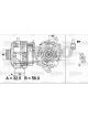 Valeo Alternator 14V w/ Belt Pulley 60mm 4 Ribs w/ Regulator Right 25