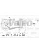 Valeo Alternator 14V w/ Belt Pulley 61mm 6 Ribs w/ Regulator Right 60