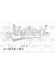 Valeo Alternator 14V w/ Belt Pulley 62mm 1 Ribs w/ Regulator Right 60