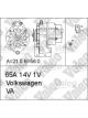 Valeo Alternator 14V w/ Belt Pulley 64mm 1 Ribs w/ Regulator Left 15