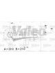 Valeo Alternator 14V w/ Belt Pulley 64mm 1 Ribs w/ Regulator Right 20