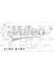 Valeo Alternator 14V w/ Belt Pulley 65mm 1 Ribs w/ Regulator Left 60