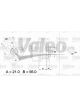 Valeo Alternator 14V w/ Belt Pulley 65mm 1 Ribs w/ Regulator Left 60