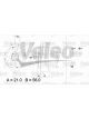 Valeo Alternator 14V w/ Belt Pulley 65mm 1 Ribs w/ Regulator Right 15