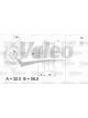 Valeo Alternator 14V w/ Belt Pulley 65mm 3 Ribs w/ Regulator Right 25