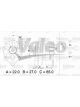 Valeo Alternator 14V w/ Belt Pulley 67mm 1 Ribs w/ Regulator Right 60