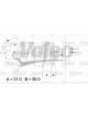 Valeo Alternator 14V w/ Belt Pulley 68mm 1 Ribs w/ Regulator Left 60