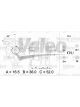 Valeo Alternator 14V w/ Belt Pulley 73mm 1 Ribs w/ Regulator Left 55