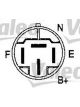 Valeo Alternator 14V w/ Belt Pulley 75mm 1 Ribs Left 30 No Connector